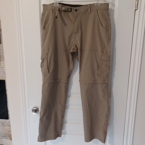 Prana Zion Pants Men 40X32 Convertible Cargo Hiking Stretch Gorpcore RN124977 - Picture 1 of 6